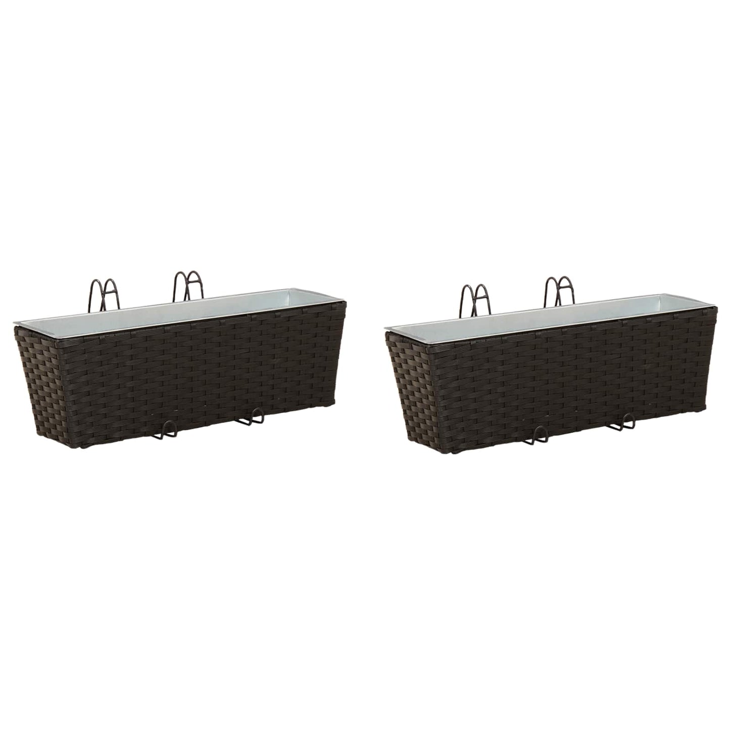 Reling 2 Pcs 50 X 17 X 17 Cm Metaal