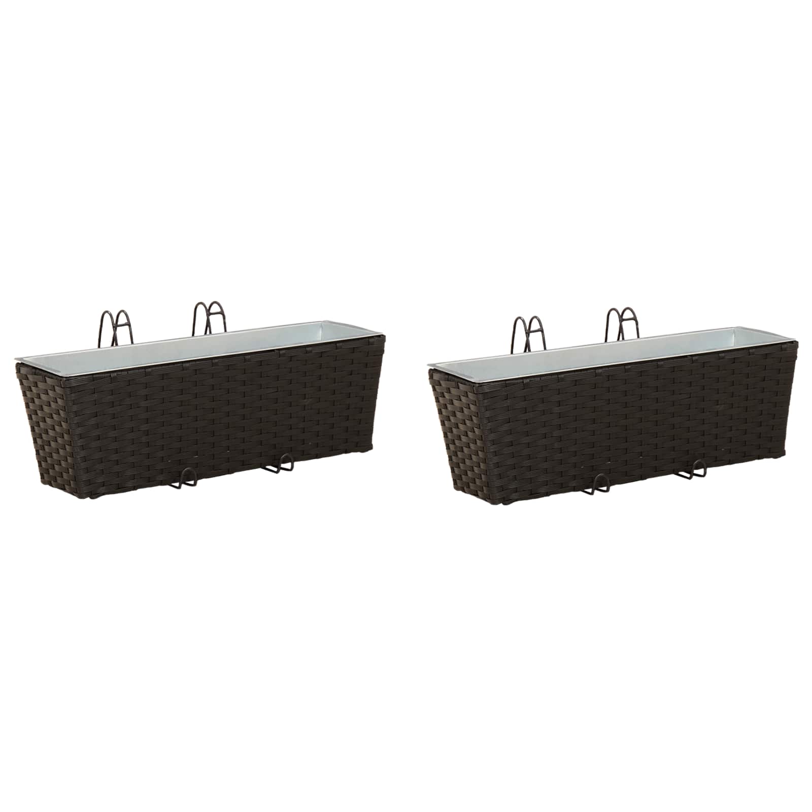 Reling 2 Pcs 50 X 17 X 17 Cm Metaal