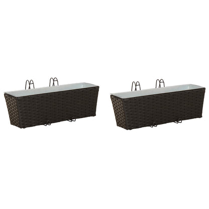 Reling 2 Pcs 50 X 17 X 17 Cm Metaal