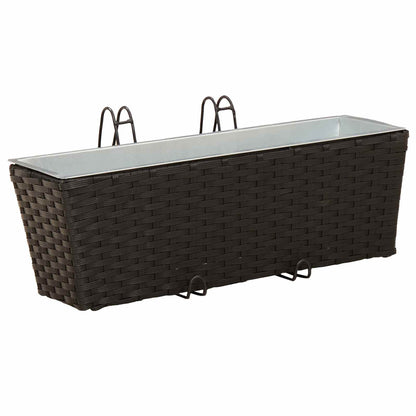 Reling 2 Pcs 50 X 17 X 17 Cm Metaal
