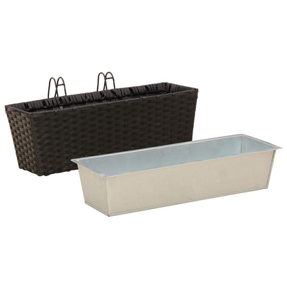 Reling 2 Pcs 50 X 17 X 17 Cm Metaal