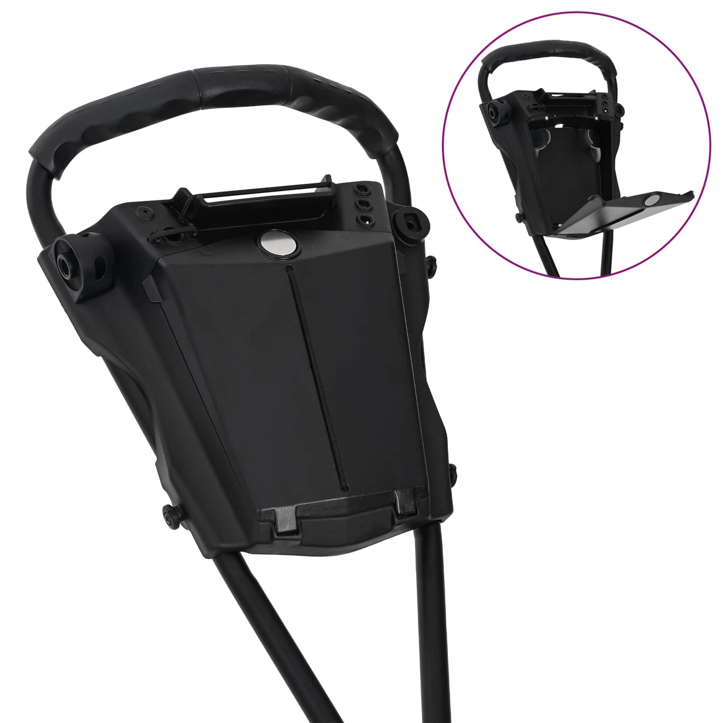 Golf Trolley Zwart 95 X 60 X 130 Cm Ijzer