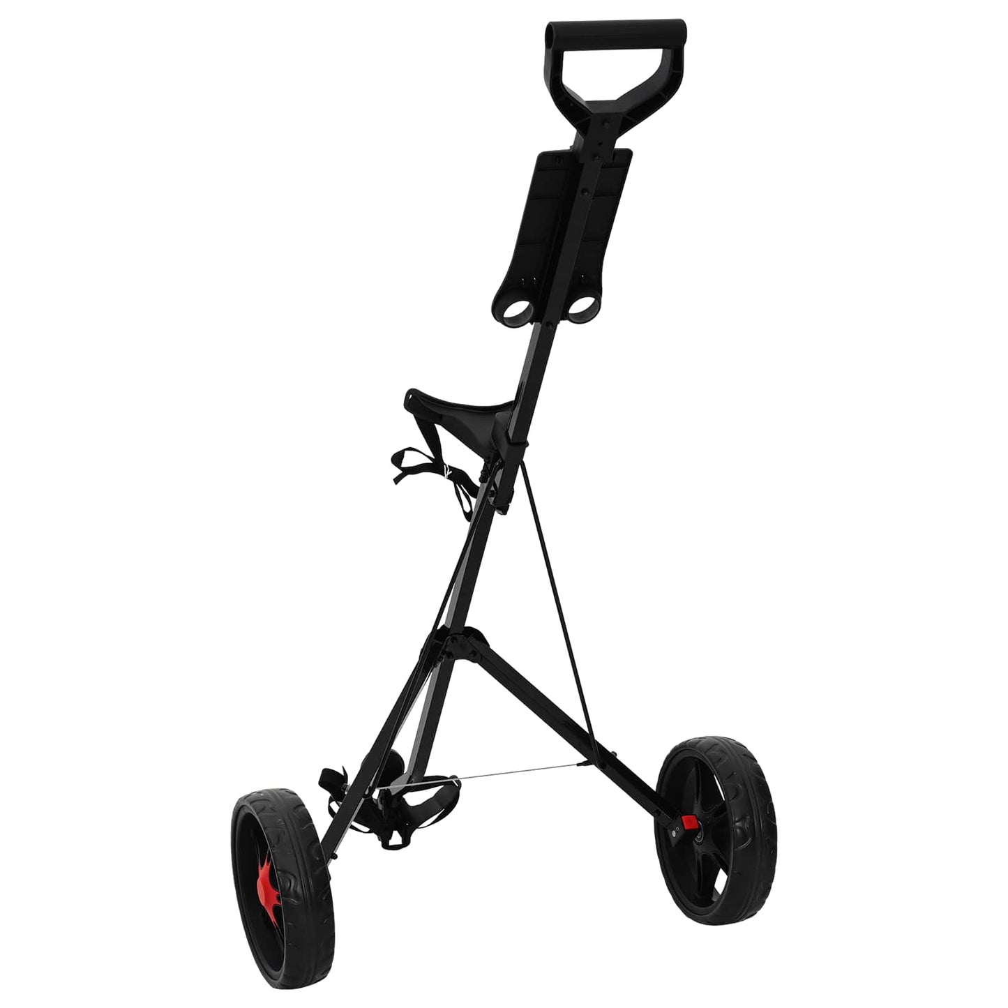 Golf Trolley Zwart 66 X 65 X 112 Cm Ijzer