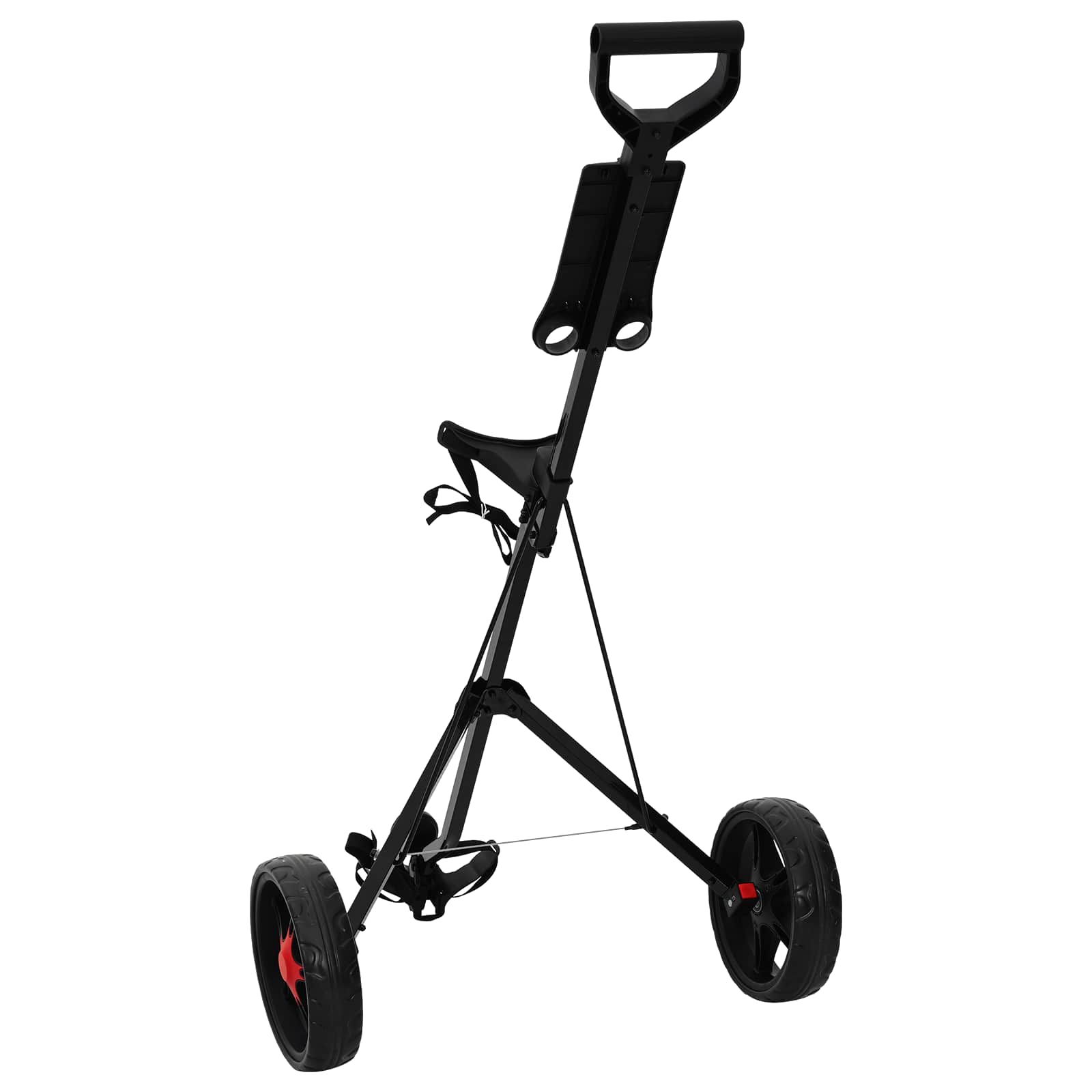 Golf Trolley Zwart 66 X 65 X 112 Cm Ijzer