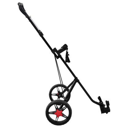 Golf Trolley Zwart 66 X 65 X 112 Cm Ijzer