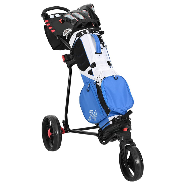 Golf Trolley Zwart 110 X 60 X 132 Cm Ijzer