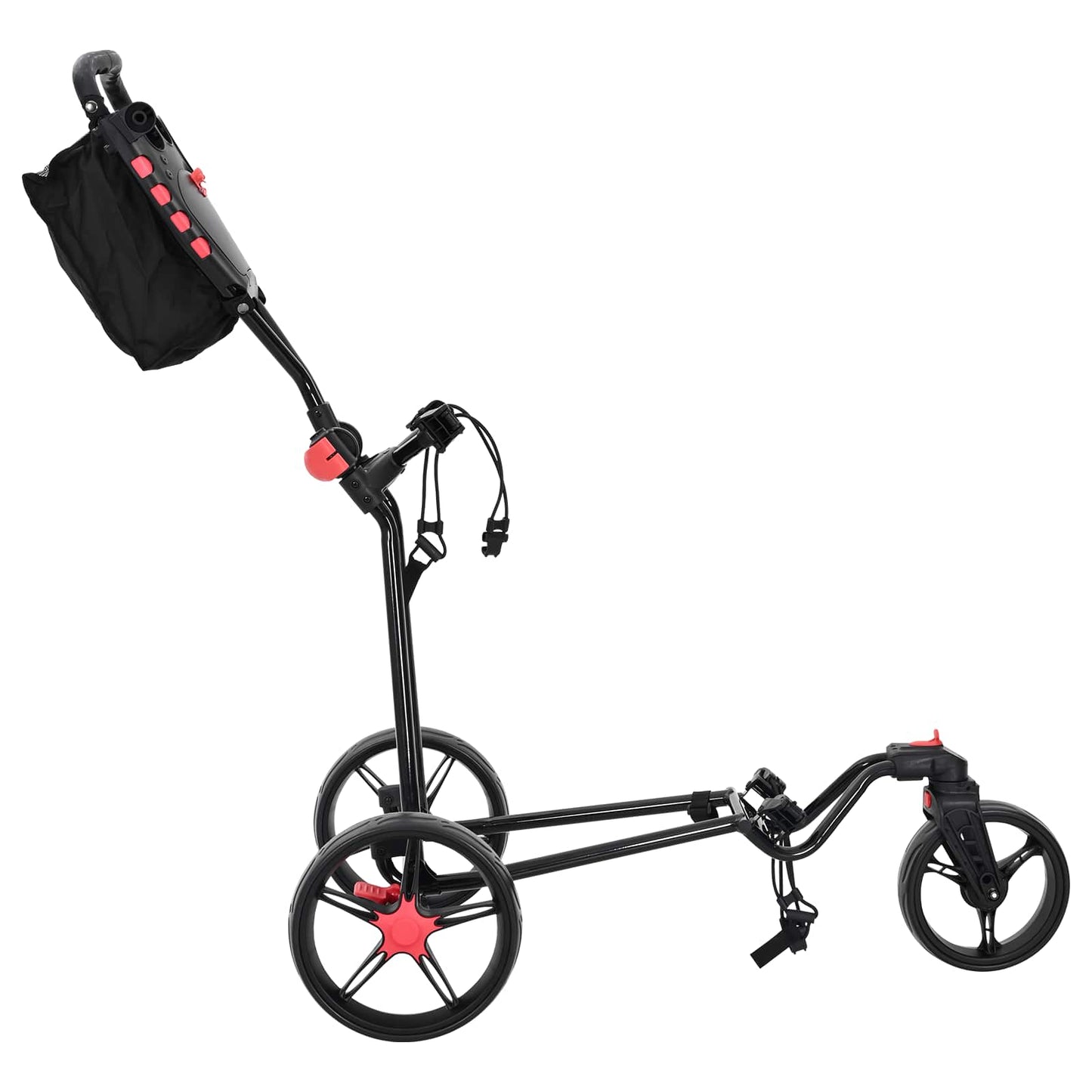 Golf Trolley Zwart 110 X 60 X 132 Cm Ijzer