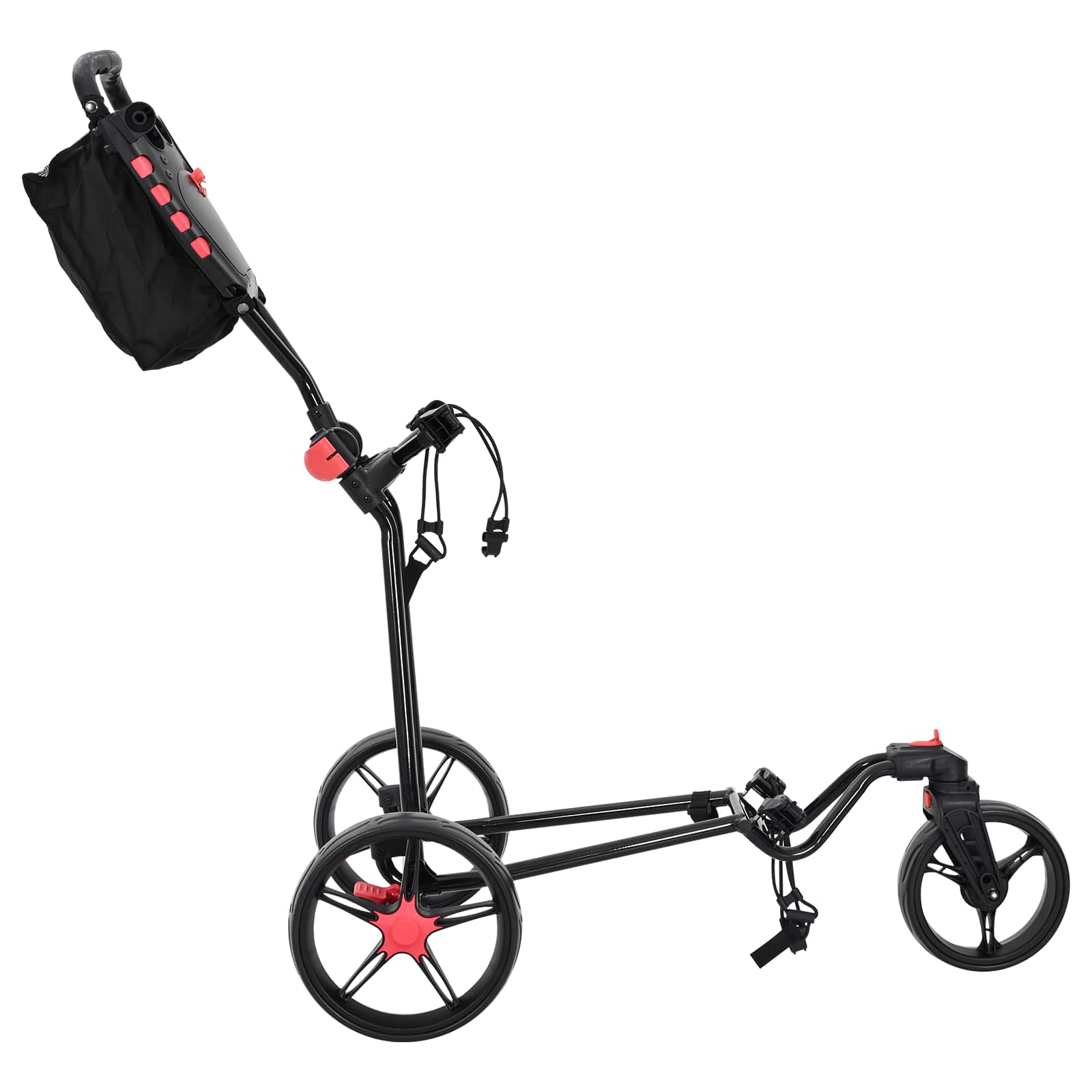 Golf Trolley Zwart 110 X 60 X 132 Cm Ijzer
