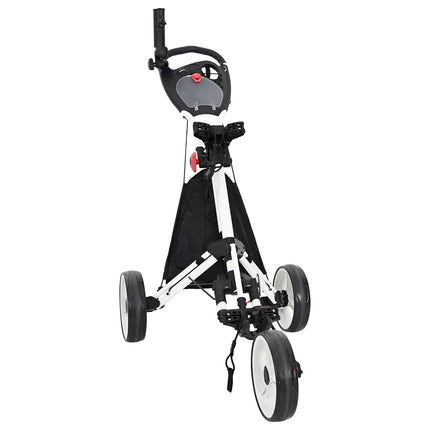 Golf Trolley Zwart En Wit 100 X 69 X 114 Cm Aluminium