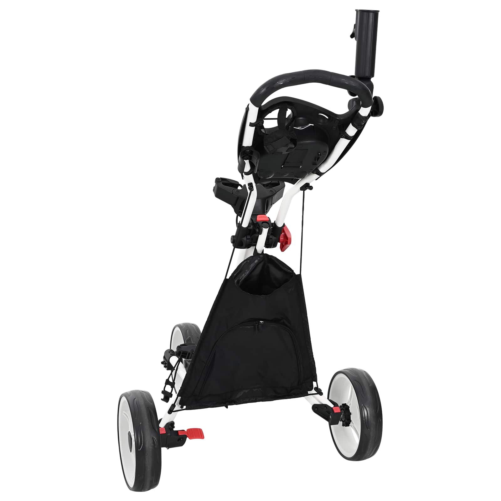 Golf Trolley Zwart En Wit 100 X 69 X 114 Cm Aluminium