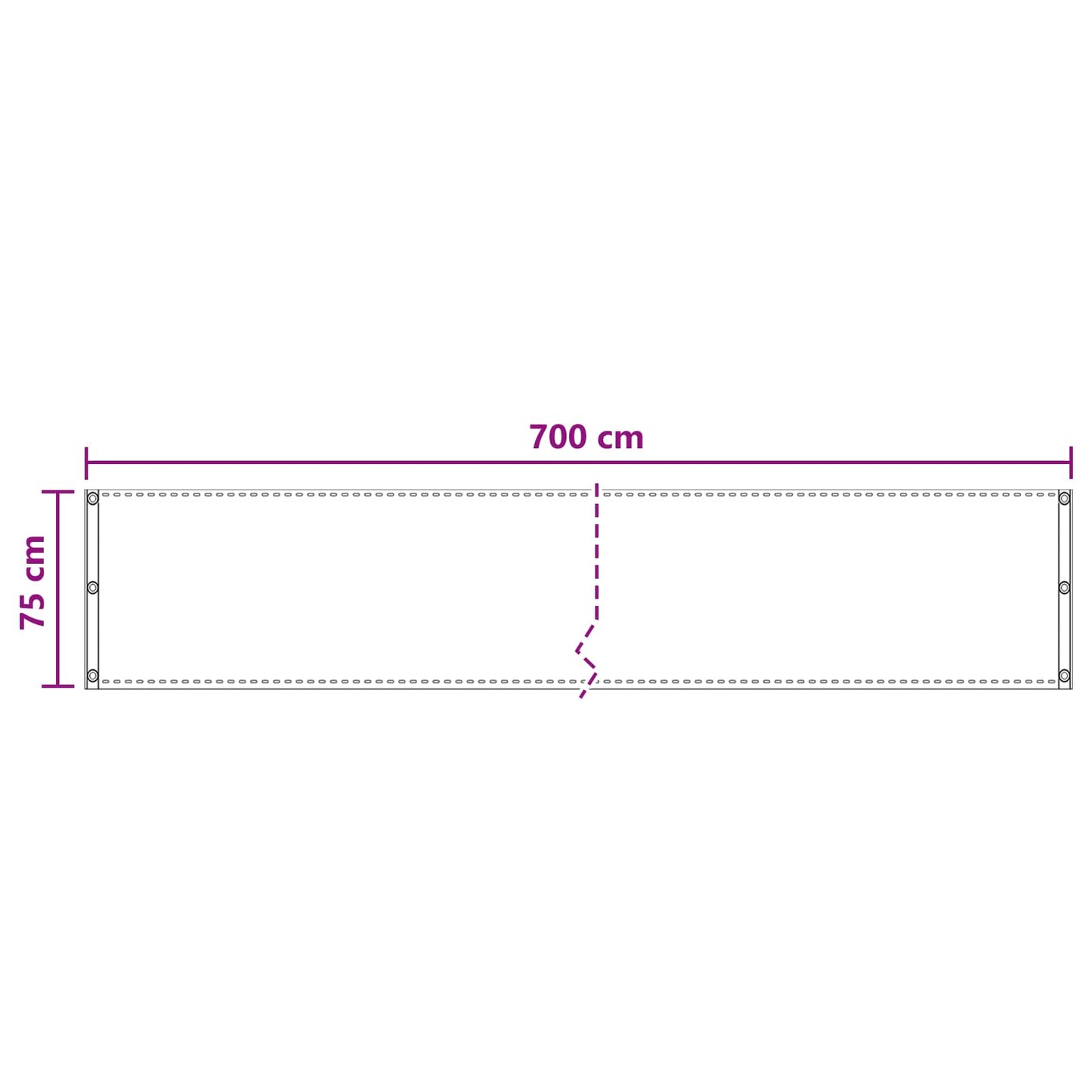 Balkon Scherm Hdpe En Aluminium Bruin