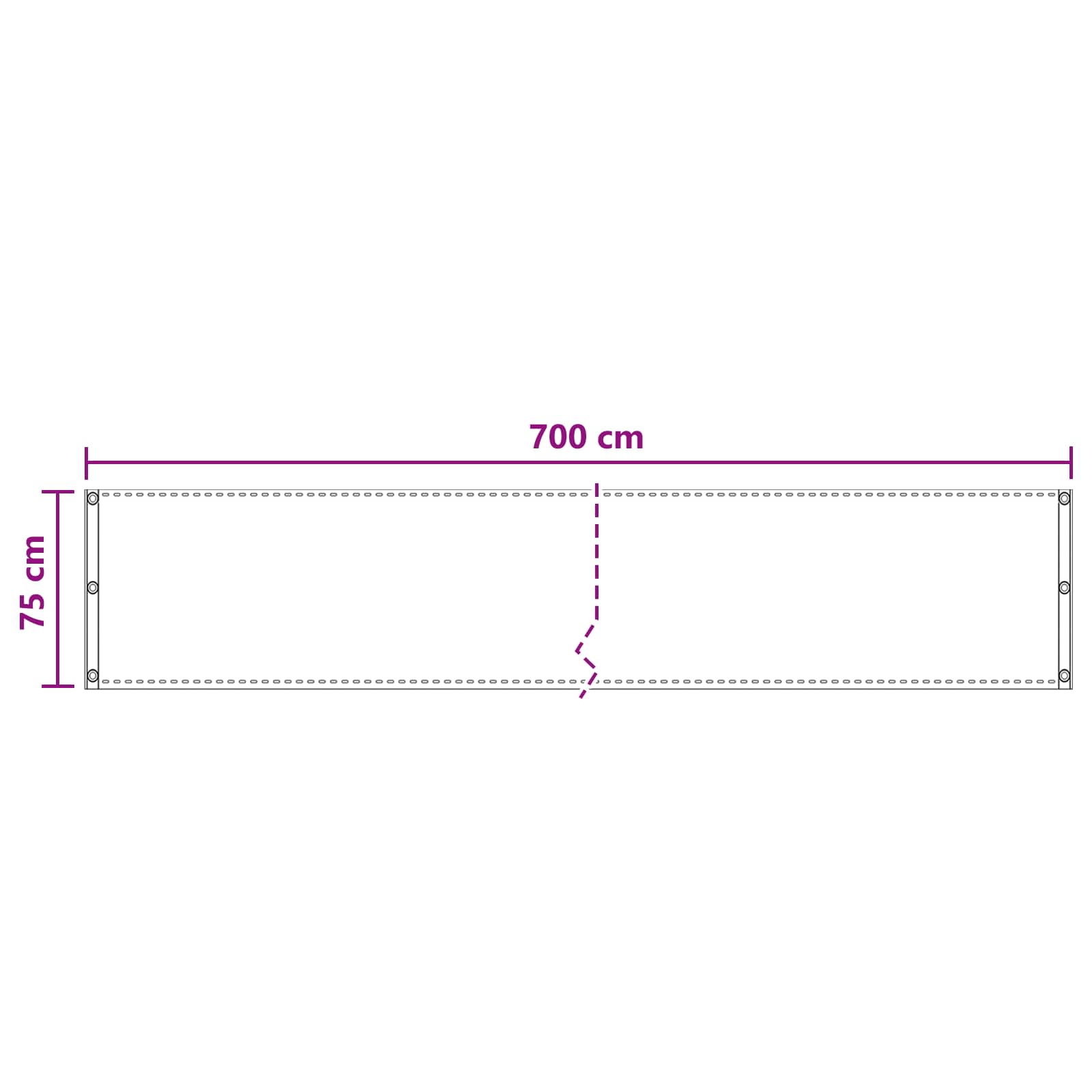 Balkon Scherm Hdpe En Aluminium Bruin