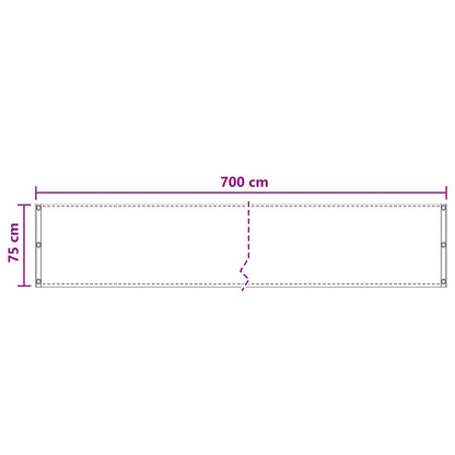 Balkon Scherm Hdpe En Aluminium Bruin