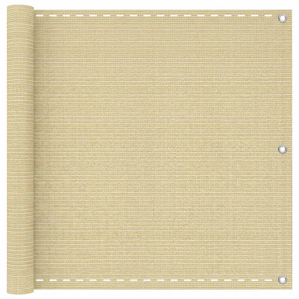 Balkon Scherm Hdpe En Aluminium Beige