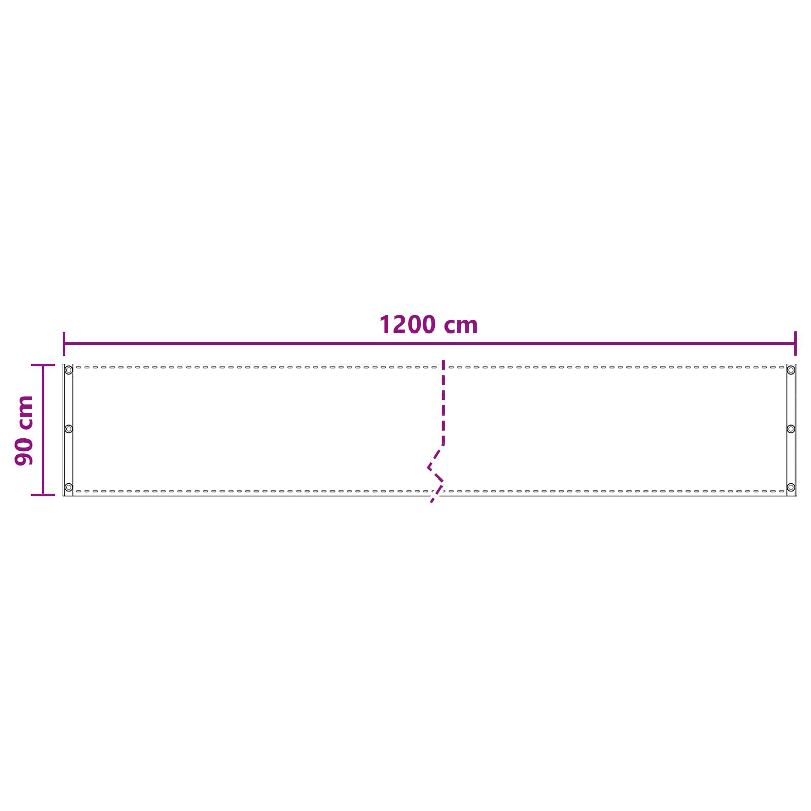 Balkon Scherm Hdpe En Aluminium Crèmekleurig