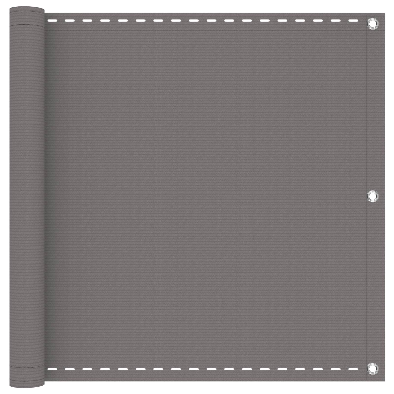Balkon Scherm Hdpe En Aluminium Lichtgrijs