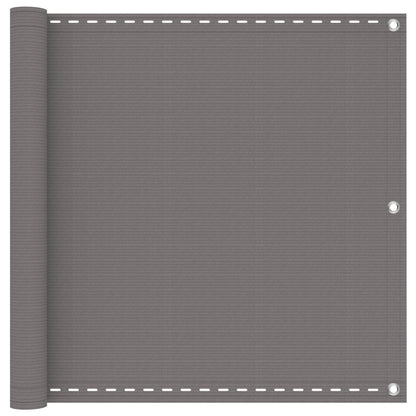 Balkon Scherm Hdpe En Aluminium Lichtgrijs