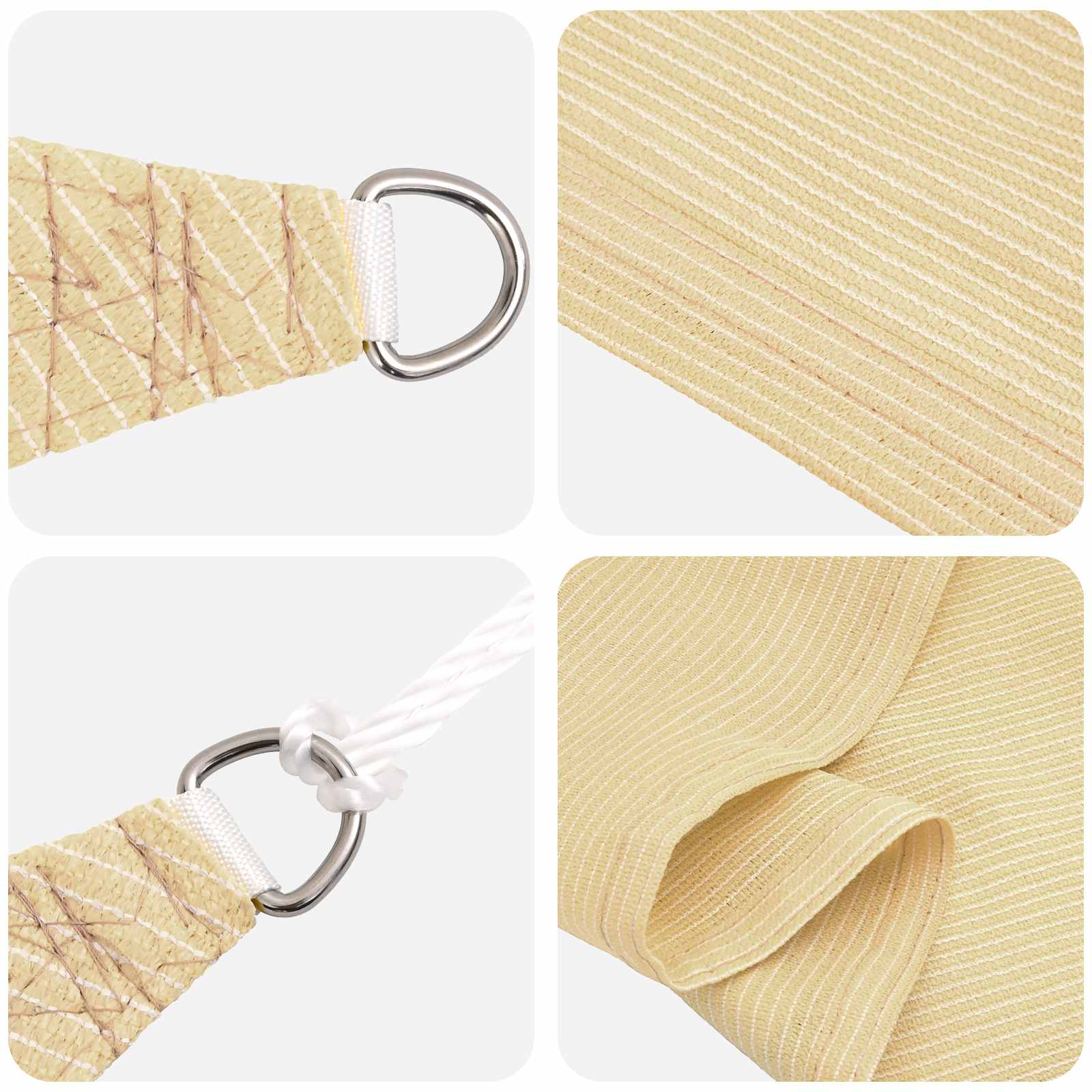 Zonneschaduwzeil Hdpe Beige
