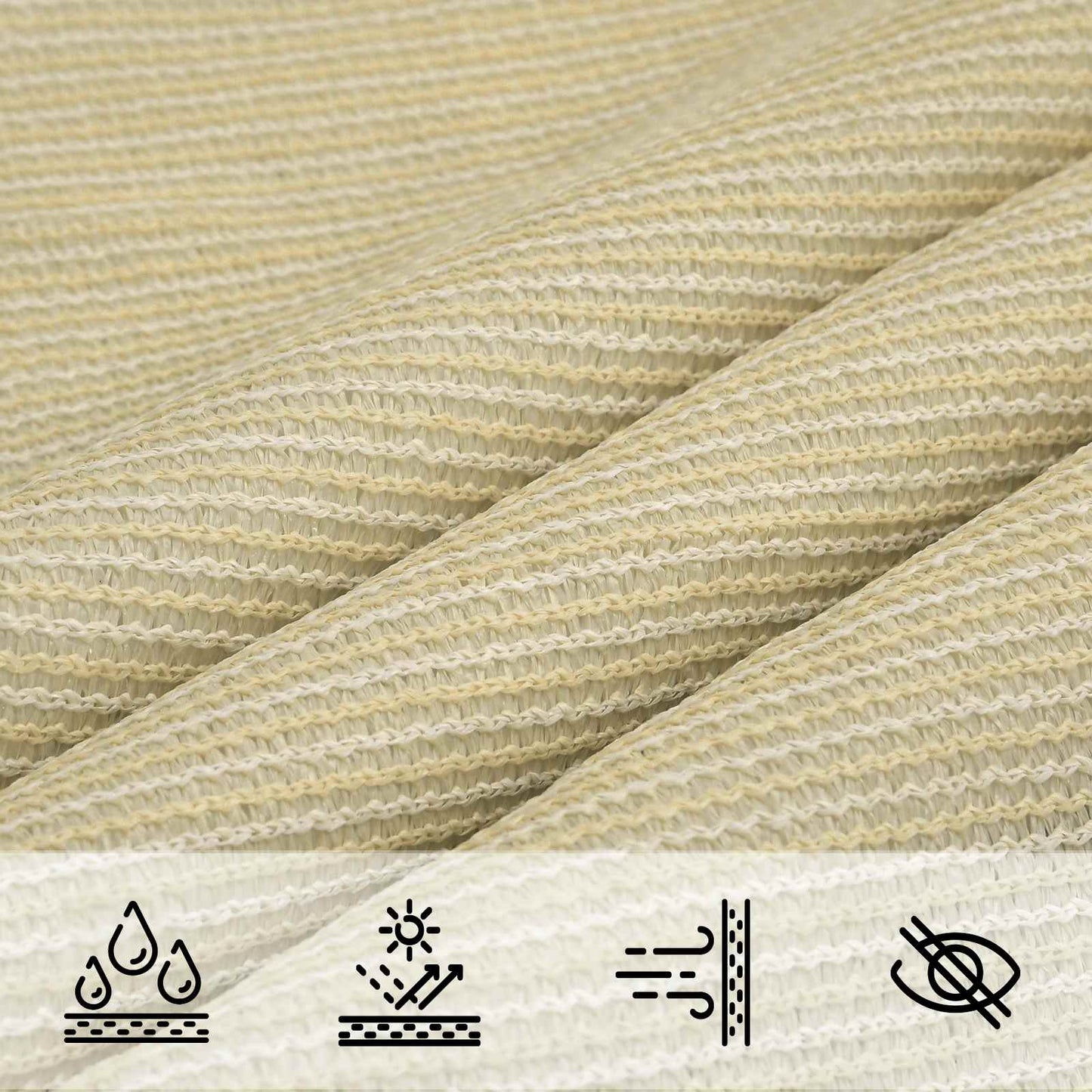 Zonneschaduwzeil Hdpe Beige