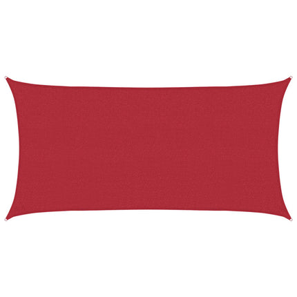 Zonneschaduwzeil Rood 2,5 X 6 M Hdpe Taupe