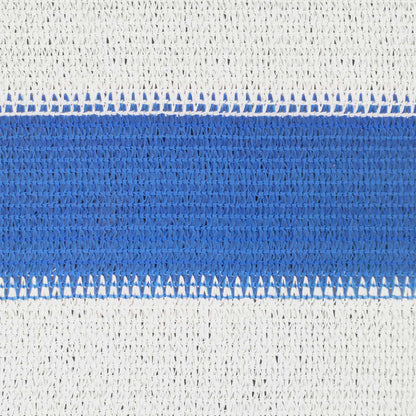 Zonneschaduwzeil Hdpe Blauw En Wit