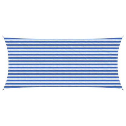 Zonneschaduwzeil Hdpe Blauw En Wit