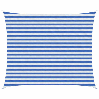 Zonneschaduwzeil Hdpe Blauw En Wit