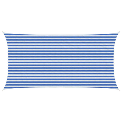 Zonneschaduwzeil Hdpe Blauw En Wit