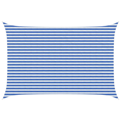 Zonneschaduwzeil Hdpe Blauw En Wit