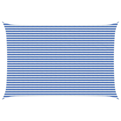 Zonneschaduwzeil Hdpe Blauw En Wit