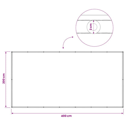 Balkon Privacy Scherm Stof Met Pu-Coating Geel En Wit