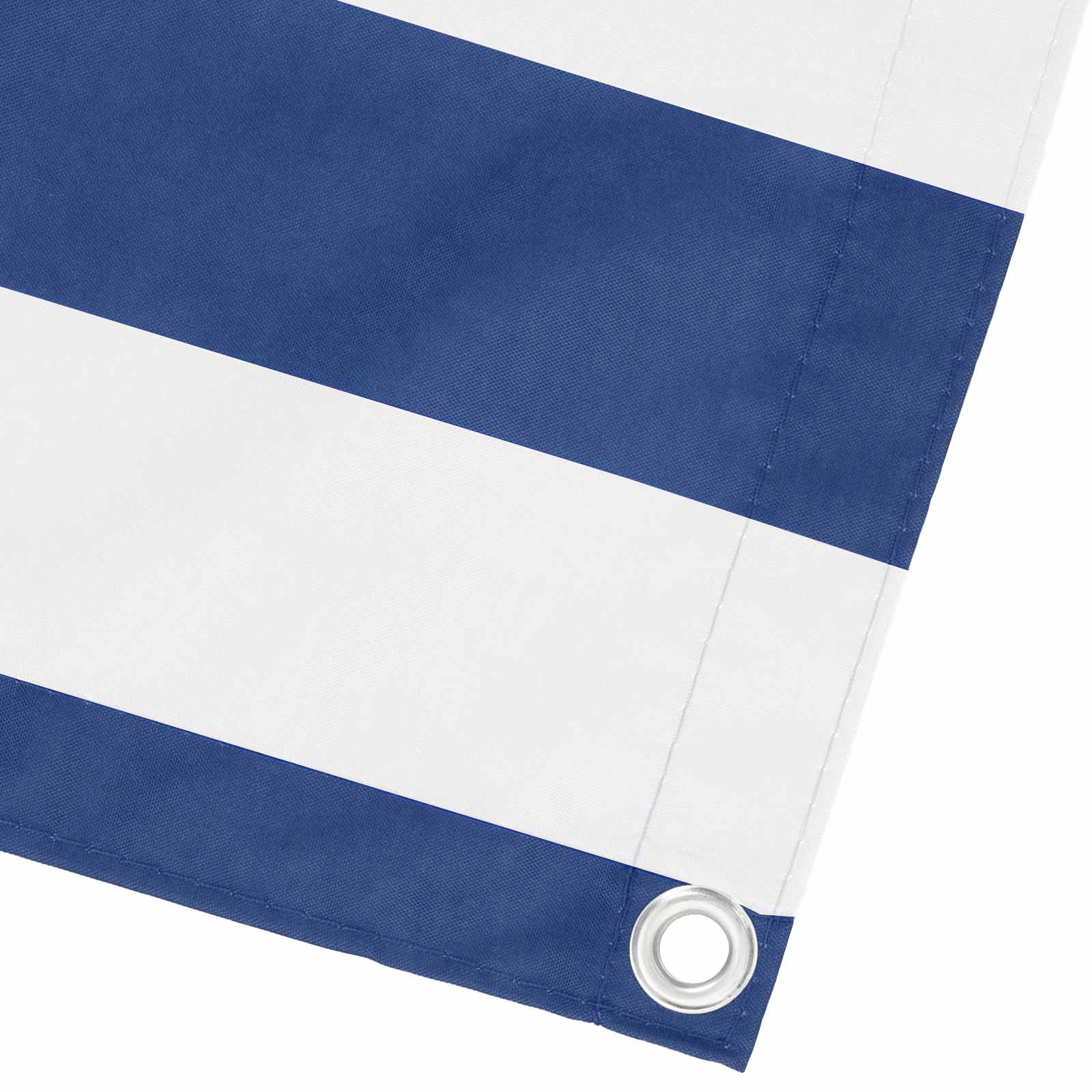 Balkon Privacy Scherm Stof Met Pu-Coating Blauw En Wit