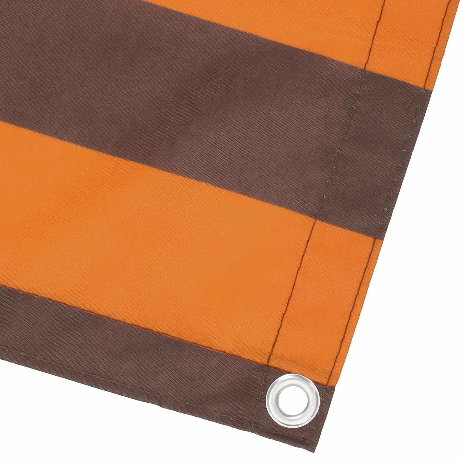 Balkon Privacy Scherm Stof Met Pu-Coating Oranje En Bruin