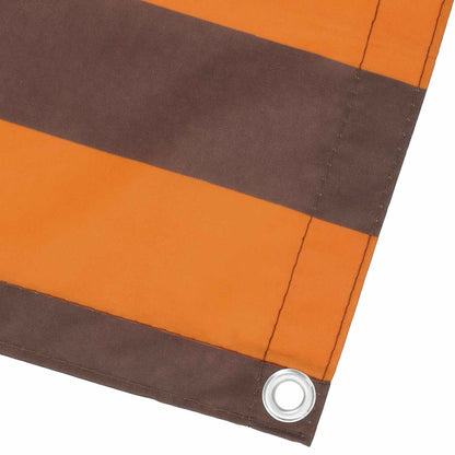 Balkon Privacy Scherm Stof Met Pu-Coating Oranje En Bruin