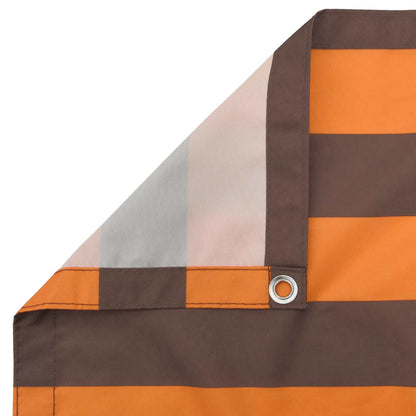 Balkon Privacy Scherm Stof Met Pu-Coating Oranje En Bruin