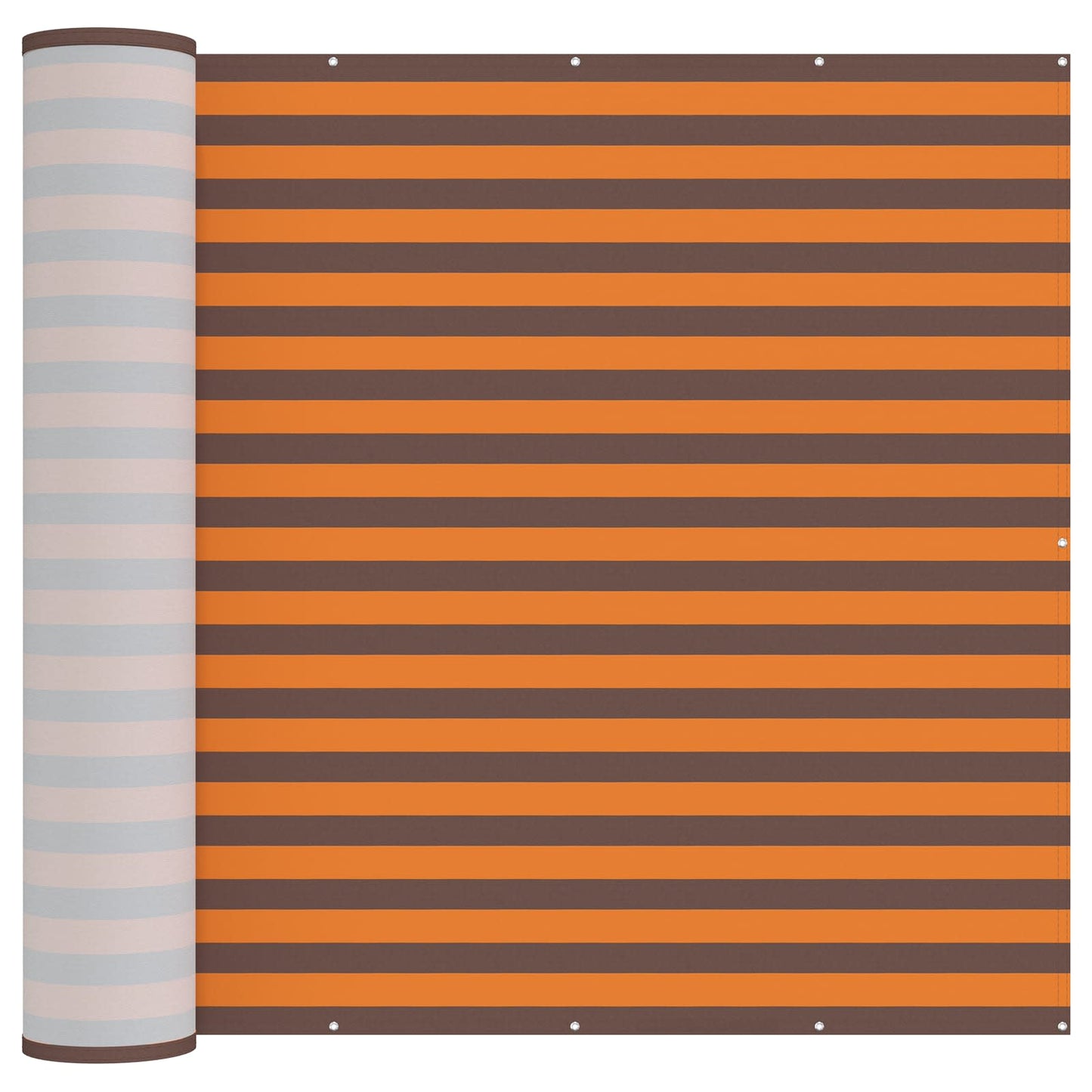 Balkon Privacy Scherm Stof Met Pu-Coating Oranje En Bruin