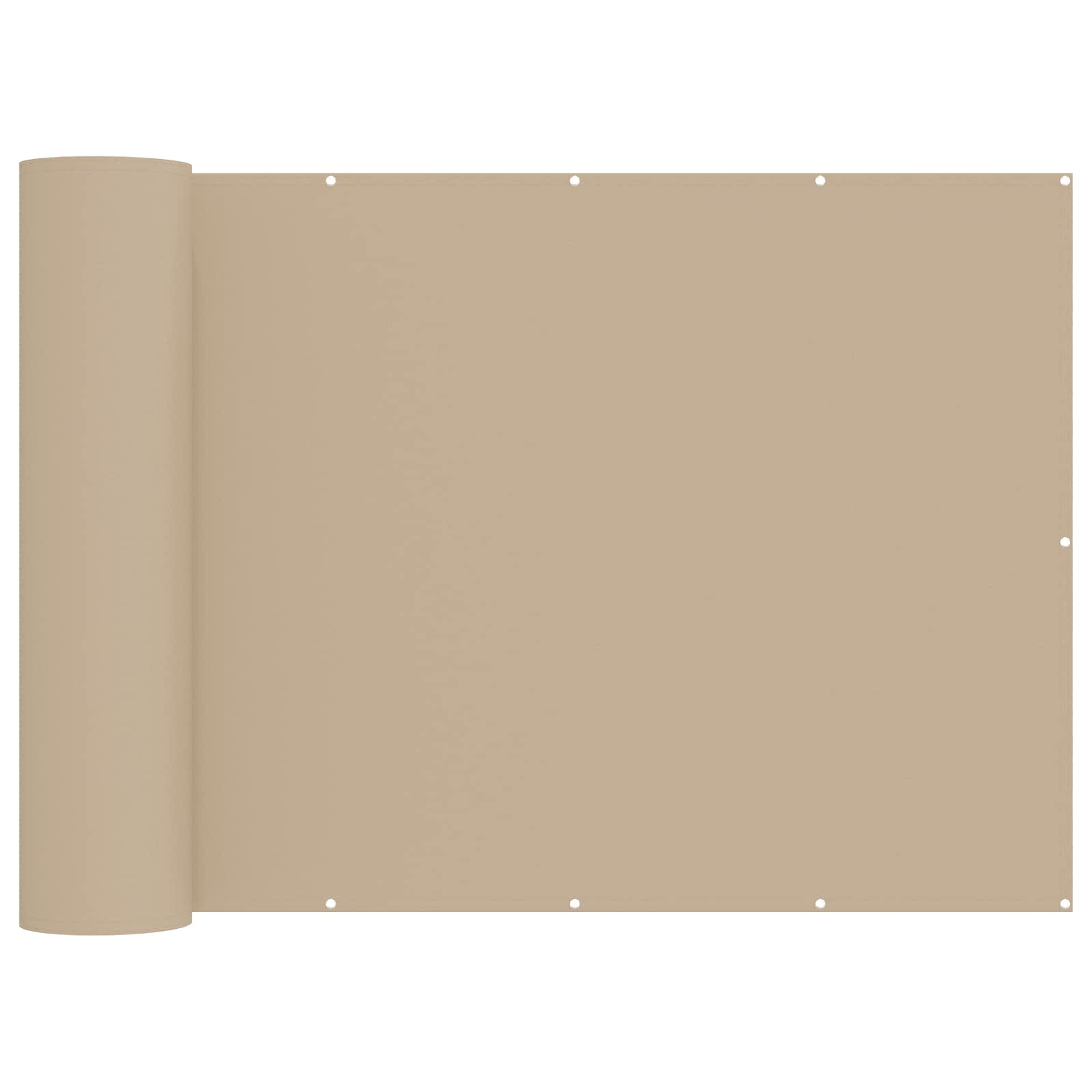 Balkon Privacy Scherm Stof Met Pu-Coating Beige