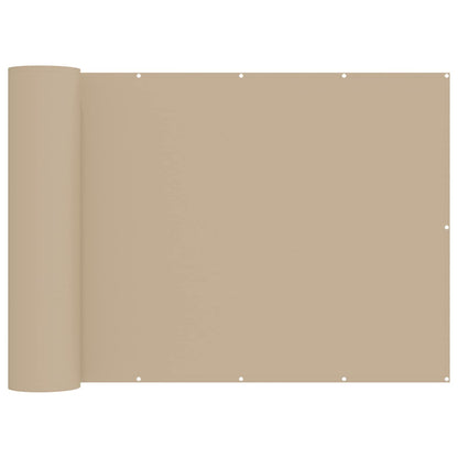 Balkon Privacy Scherm Stof Met Pu-Coating Beige