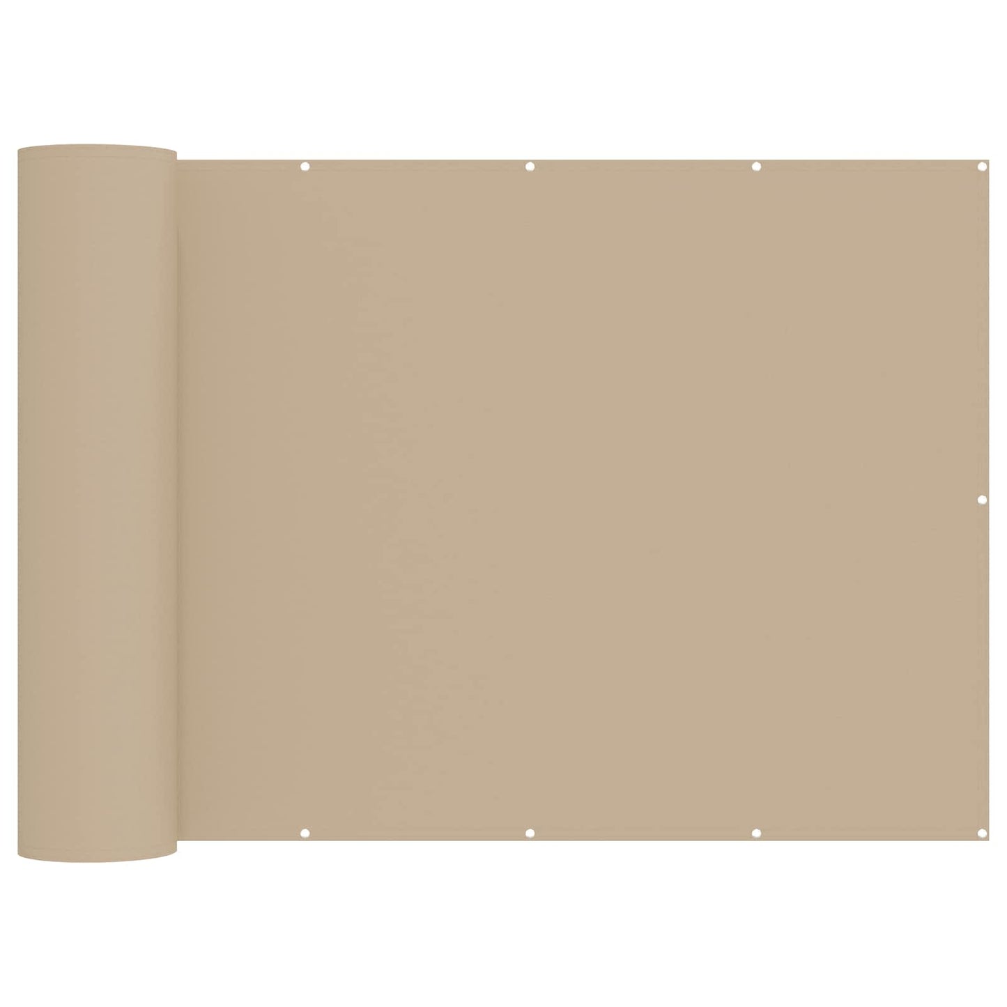 Balkon Privacy Scherm Stof Met Pu-Coating Beige