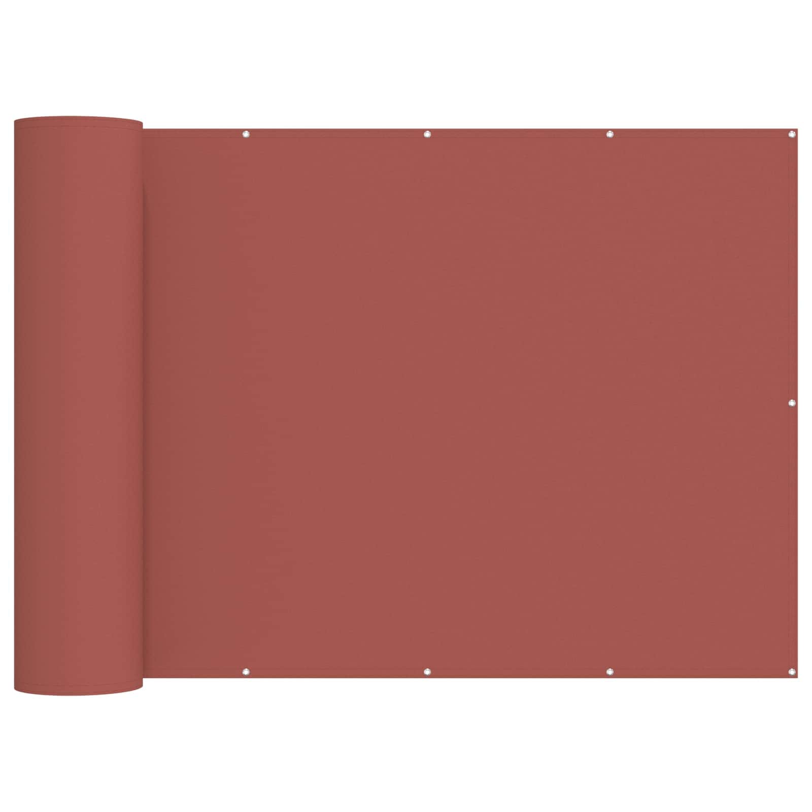 Balkon Privacy Scherm Stof Met Pu-Coating Terracotta