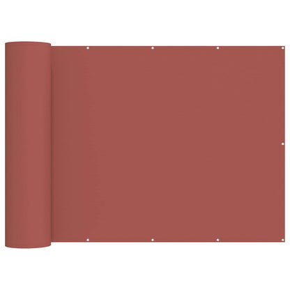 Balkon Privacy Scherm Stof Met Pu-Coating Terracotta
