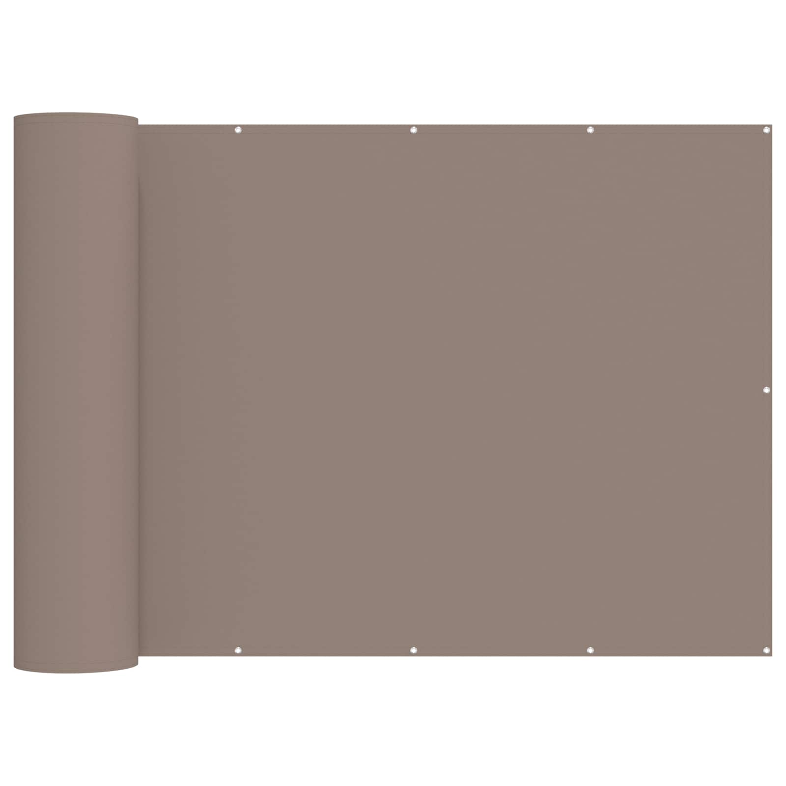 Balkon Privacy Scherm Stof Met Pu-Coating Taupe
