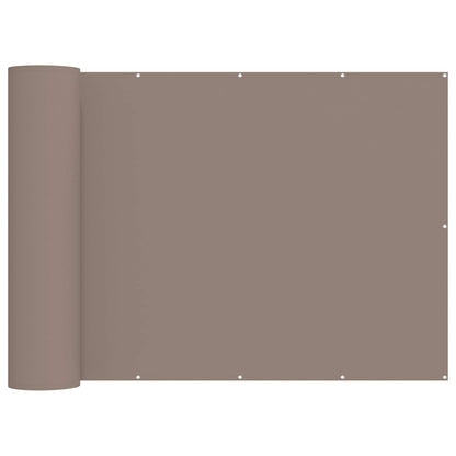 Balkon Privacy Scherm Stof Met Pu-Coating Taupe