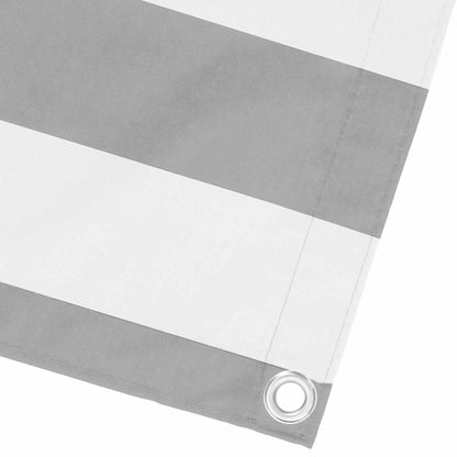Balkon Privacy Scherm Stof Met Pu-Coating Lichtgrijs En Wit