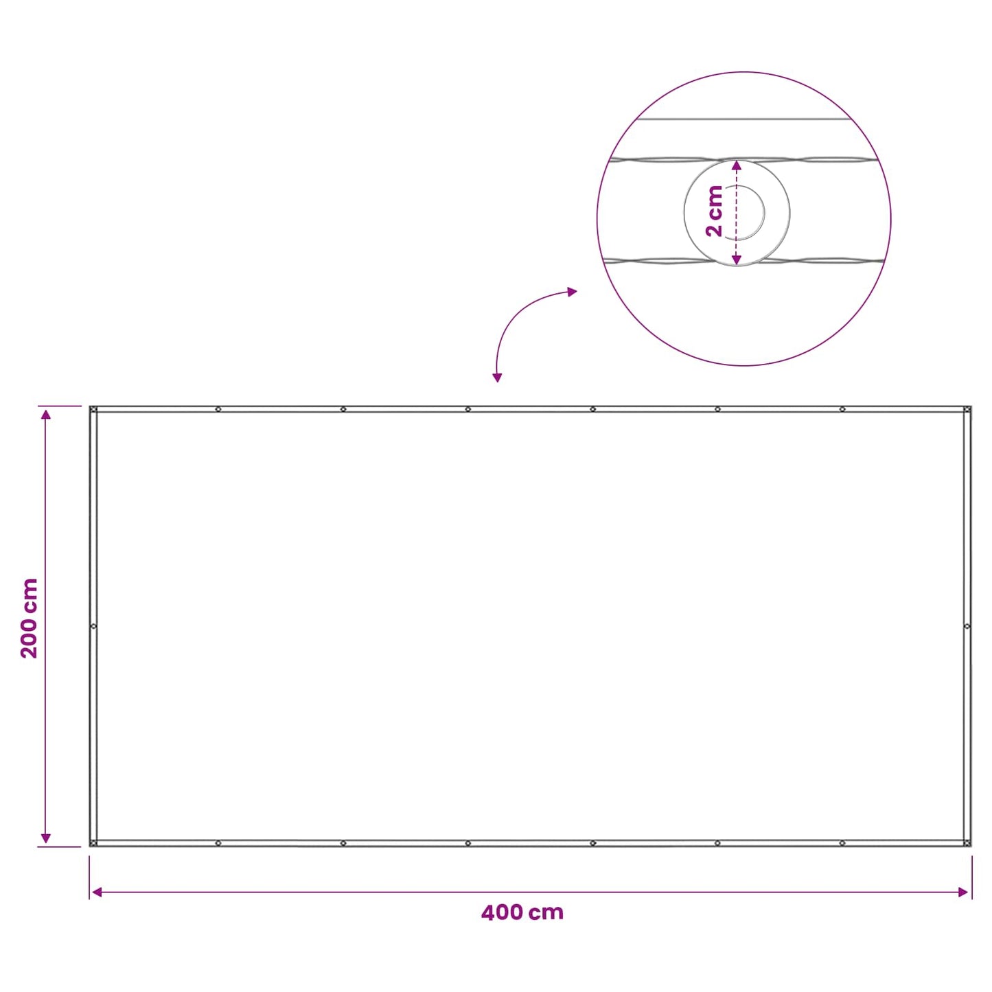 Balkon Privacy Scherm Stof Met Pu-Coating Lichtgrijs En Wit