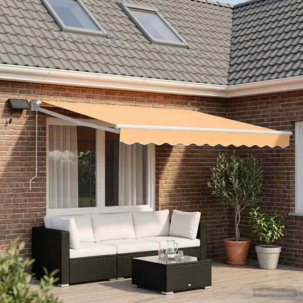 Handbediende Luifel Met Led's Blauw, Wit, Anthraciet Groen En Wit