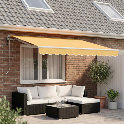 Inklapbaar Zonnescherm Beige 300 X 200 Cm Stof