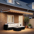 4 x 2 m / Wit / Zand