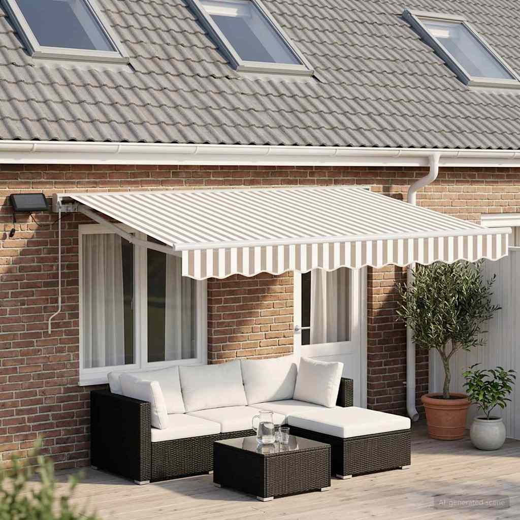 Handmatige Luifelhouder Met Led's Taupe