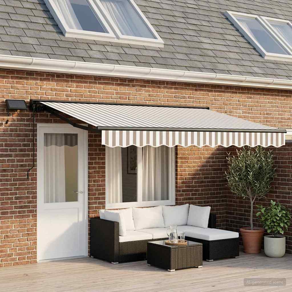 Handmatige Luifelhouder Met Led's Taupe